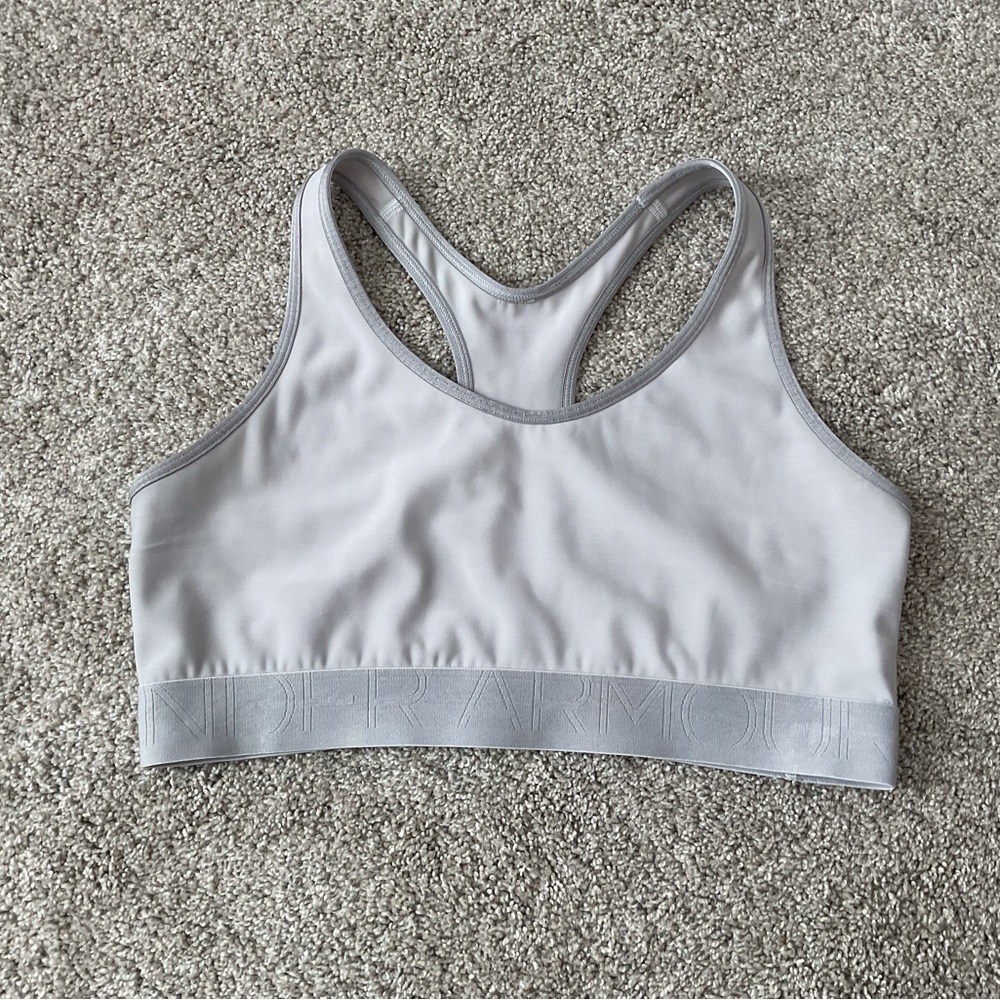 Under Armour Sports Bra Racerback Gray M